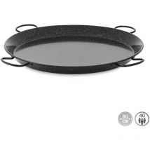 Paellera valenciana acero esmaltado Ø80cm (40 personas) vaello