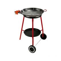 La Ideal - Set complet paella set andreu Plat à paëlla poli 46 cm 12 parts