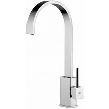 Paffoni - Miscelatore monocomando per lavello Steel looking serie Level LEA880ST Ottone - Steel looking
