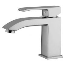 Paffoni - Regarder l'acier Level série Mitigeur monocommande de lavabo LES071ST Laiton - Steel looking