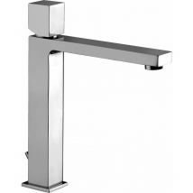 Paffoni - Mitigeur de lavabo allongé avec levier cube elle ELX085 Vidage automatique 1'1/4