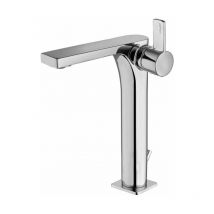 Paffoni - Stahloptik Rock Serie verlängerter Waschtischmischer RO085ST Messing - Steel looking