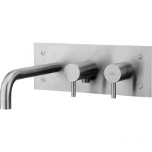 Paffoni - Série Steel mitigeur bain encastré STEEL001AC Acier inoxydable - Acier
