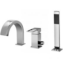 Paffoni - Stick series SK041LCR Mélangeur bain-douche avec inverseur Chromé - Laiton