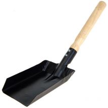 Pelle métallique pour charbon de barbecue. couleur noire 9,5x37,5cm BBQ