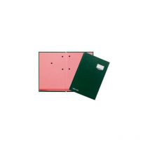 Unterschriftenmappe de Luxe din A4 Kunststoff grün rosa 20 Fächer