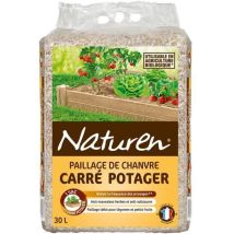 Paillage Végétal 30l Pour Carré Potager – Fibres Naturelles – Limite Évaporation Et Pousse Des Mauvaises Herbes – Enrichit Le Sol – Naturen