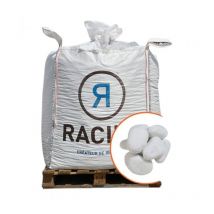Racine - Paillage minéral Galet marbre blanc Carrare 25-40mm, Big bag 500 kg - F-PAI007