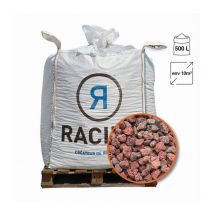 Racine - Paillage minéral en pouzzolane rouge 7/15 500 litres pour 10m2 - PRO437-7-15/BB500