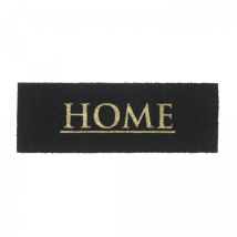 Unamourdetapis - Paillasson home a 26x75 noir tissé en coco