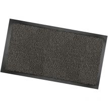 Paillasson Antidérapant Texture Douce Anti-trébuchement Dos Caoutchouté Anthracite - 60x90 cm