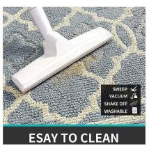 Paillasson Antidérapant,Tapis de Porte Intérieur et Extérieur Absorbant et Résistant,Tapis d'entrée Lavable en Machine,Anti-Poussière - 60 x 90