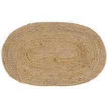 Epikasa - Paillasson Bombay, Jute, Marron, 80x50x1 cm