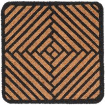 Best For Boots - Paillasson carré en fibres de coco et caoutchouc 50 x 50 cm Abstrait