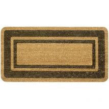 Emmevi Mv S.p.a. - Paillasson Coco Naturel Élégant Antidérapant 40X70 cm Tapis Porte Entrée Interne Extérieur - Marron