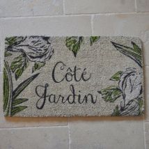 Cote Table - Paillasson côté jardin beige coco 73x43x73cm