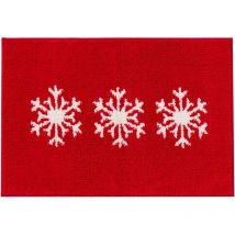 Feiyue - Paillasson de Noël jusqu'à 70 % de réduction en solde Tapis de bain de Noël doux Tapis de Noël absorbant Décoration de bain