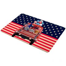 Feiyue - Paillasson du Jour de l'Indépendance, tapis patriotiques du 4 juillet, décoration du Jour du Souvenir, drapeau américain rouge, bleu et