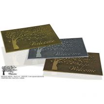 Paillasson En Caoutchouc Arbre De Bienvenue Couleurs Assorties 75x45xm Hidalgo. - Hidalgo