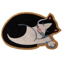 Unimasa - Paillasson en forme de chat - 60 cm