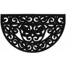 Lady Doc - Paillasson Fer Caoutchouc Croissant Noir 45X 75 Ladydoc 04069