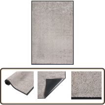 Paillasson Gris 80x120 cm - Tapis D'entrée - Paillasson Intérieur - Paillasson Extérieur - Tapis Absorbant - Tapis Résistant à L'eau