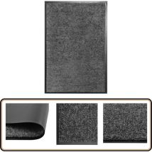 Paillasson lavable Anthracite 40x60 cm - Tapis D'entrée - Paillasson Extérieur - Paillasson Intérieur - Matelas D'accueil - Tapis Absorbant