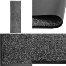 Paillasson lavable Anthracite 60x180 cm - Tapis D'entrée - Paillasson Extérieur - Paillasson Intérieur - Matelas D'accueil - Tapis Absorbant - Home &