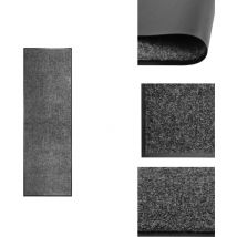 Vidaxl - Paillasson lavable Anthracite 60x180 cm - Tapis D'entrée - Paillasson Extérieur - Paillasson Intérieur - Matelas D'accueil - Tapis Absorbant