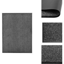 Paillasson lavable Anthracite 90x120 cm - Tapis D'entrée - Paillasson Extérieur - Paillasson Intérieur - Matelas D'accueil - Tapis Absorbant