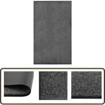 Paillasson lavable Anthracite 90x150 cm - Tapis D'entrée - Paillasson Extérieur - Paillasson Intérieur - Tapis Absorbant - Tapis Antidérapant