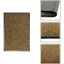 Paillasson lavable Marron 40x60 cm - Tapis D'entrée - Paillasson Extérieur - Paillasson Intérieur - Tapis Absorbent - Tapis Antidérapant