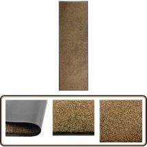 Paillasson lavable Marron 60x180 cm - Tapis D'entrée - Paillasson Extérieur - Paillasson Intérieur - Tapis Absorbent - Tapis Washable