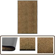 Paillasson lavable Marron 90x150 cm - Tapis D'entrée - Paillasson Extérieur - Paillasson Intérieur - Tapis Absorbent - Tapis Antidérapant