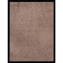 Qonovt - Tapis d'entrée Paillasson Tapis de porte Marron 60x80 cm 49310