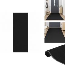 Paillasson noir 115x300 cm - Paillasson - Paillasson De Porte - Paillasson De Bienvenue - Paillasson De Porte Extérieur