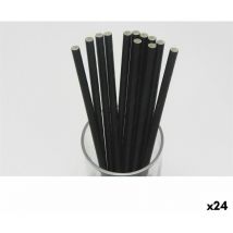 Pailles Algon carton noir 20 pièces 24 pièces