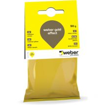 Paillettes Or 50g pour mortier de joint de carrelage, Weber Gold Effect