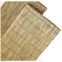 Haie type paillon en fins roseaux pelés et brillants ' azur haie' 1 m x 5 m