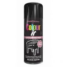 Paint Factory - 2685 Colour It Spray Paint Black Satin 400ml