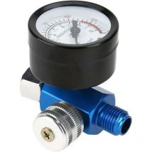Aougo - Paint Gun Pressure Gauge Air Compressor with Pressure Gauge - Paint Gun Precision Regulator Gauge Air Flow for Spray Guns and Pneumatic Tools