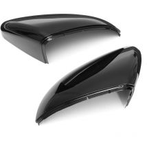 Pair of Front Wing Mirror Case Cover Cap Black for VW Golf MK7 Golf Variant E-Golf