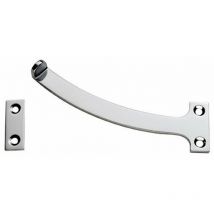 Loops - pair Quadrant Arm Casement Window Stay 150mm Polished Chrome Window Fitting