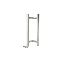 Klose Besser - Paire bâton de maréchal inox 304 poignée tirage oblique Ø38 L.1800 axe 1500mm inox import - 337