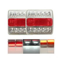 Paire Câble 10m led Feux Arrière Voyant Témoin Freinage Panneau Caravan Remorque ZebraA