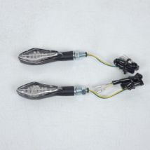 Paire Clignotant Led Jäger Noir Mat Chaft Pour Moto Suzuki In202