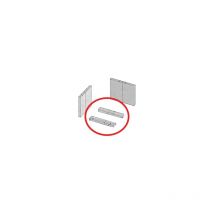 Paire de base re'fractaire de remplacement pour poele a' bois Kir 9