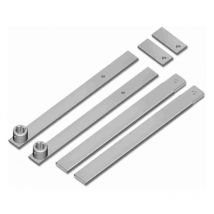 Roger - LT305 paire de bras télescopiques L800mm douille rainurée et supports à souder