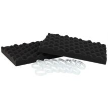 Zodiac – Accessoire pour robot de piscine – 2 esponjas de mousse noire + 14 clips de fixation