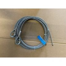Paire de câble acier assemblé diamètre:3mm, longueur 3 m / 1770N/mm²
